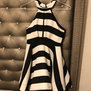 Black and white dress